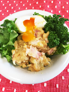 とろ〜り卵☆一味変えベーコンポテトサラダ-レシピのメイン写真