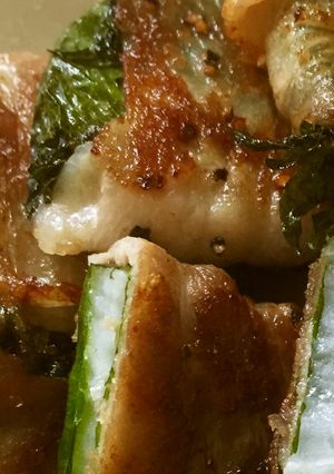 長いもの簡単シソの葉&豚バラ肉巻き♫-レシピのメイン写真