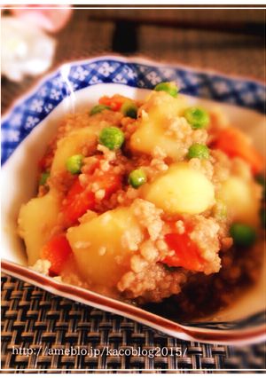 豚ひき肉で美味しい♡*ホクホク肉じゃが-レシピのメイン写真