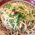 豆苗スパペペロンチーノ