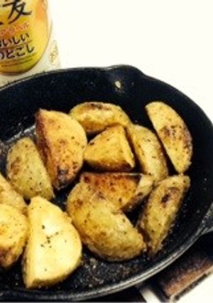 スキレットで揚げないフライドポテト-レシピのメイン写真