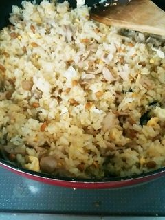 納豆とたくわんのチャーハン-レシピのメイン写真