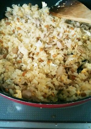 納豆とたくわんのチャーハン-レシピのメイン写真