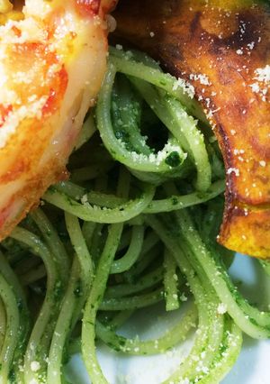 ほうれん草ジェノベーゼパスタ-レシピのメイン写真