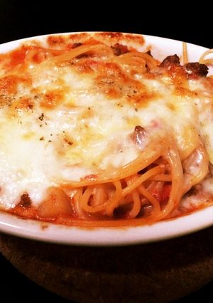 子供も大人も喜ぶ☆ナポリタンのスパピザ-レシピのメイン写真
