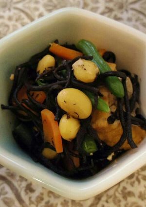 簡単！ひじきと大豆の具だくさん煮物-レシピのメイン写真