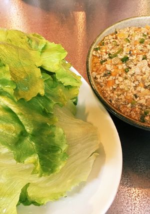 我が家の定番！ひき肉のレタス包み♪-レシピのメイン写真