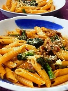 残ったトマトスープでペンネのスープパスタ-レシピのメイン写真