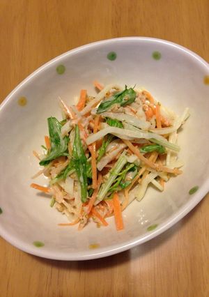 大根と水菜のマヨごまサラダ☆-レシピのメイン写真