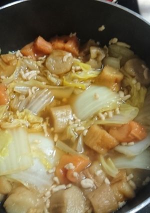焼麩と白菜の煮物-レシピのメイン写真