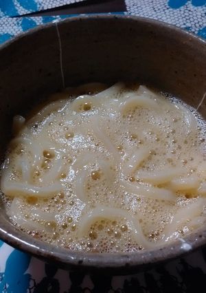納豆卵うどん（♡*๑^∀^๑*♡)-レシピのメイン写真