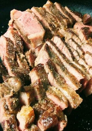 安くて固いステーキ肉を美味しく食べよー。-レシピのメイン写真