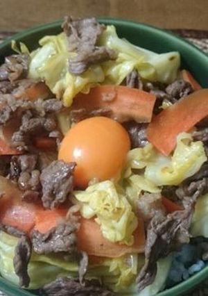 簡単！　男のスタミナ丼-レシピのメイン写真