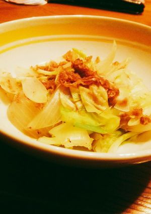 ..+*キャベツと玉ねぎの温サラダ.+*-レシピのメイン写真