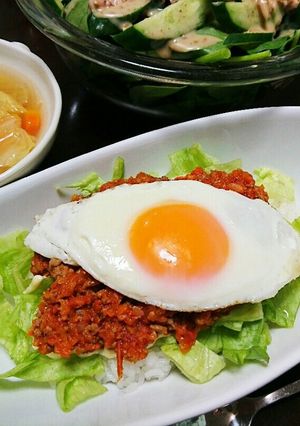 カフェランチ風　ミートソース丼！-レシピのメイン写真