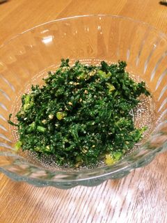 お弁当おかず 菊名胡麻和え-レシピのメイン写真