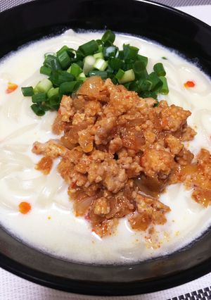 豆乳坦々うどん-レシピのメイン写真