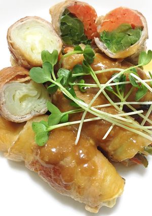 野菜肉巻き＆肉巻きポテトチーズ味噌味-レシピのメイン写真