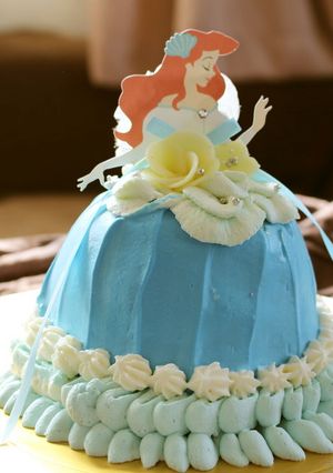 ディズニードールケーキ♡アリエル-レシピのメイン写真