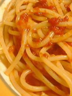 一番簡単!トマトソーススパゲティ♪-レシピのメイン写真