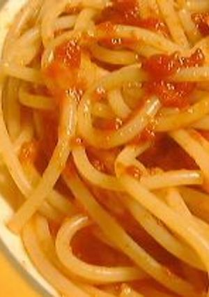 一番簡単！トマトソーススパゲティ♪-レシピのメイン写真
