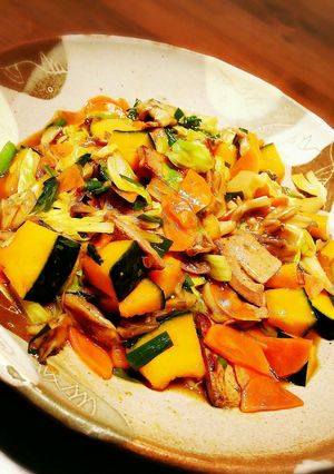 レバーとたっぷり野菜♥スタミナあんかけ-レシピのメイン写真