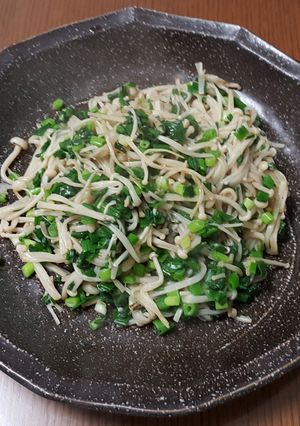 ネギエノキ炒め-レシピのメイン写真