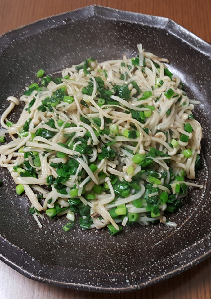 ネギエノキ炒め-レシピのメイン写真