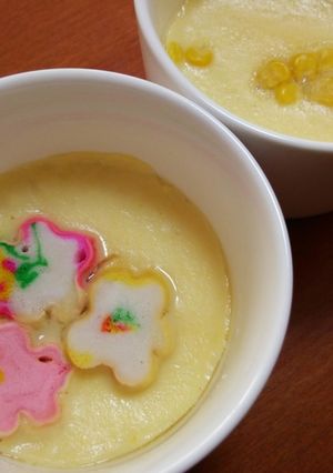 簡単！レンジ de コーンスープ茶碗蒸し-レシピのメイン写真