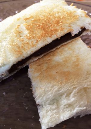 スライス生チョコレートのチーズトースト♡-レシピのメイン写真