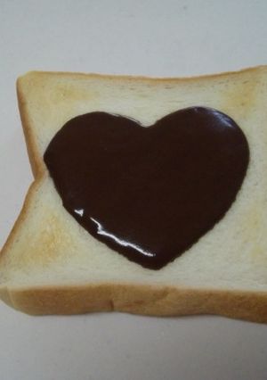 ハートチョコトースト-レシピのメイン写真