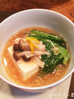 簡単上品♪小松菜きのこ明太あんかけ豆腐-レシピのメイン写真