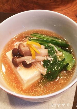簡単上品♪小松菜きのこ明太あんかけ豆腐-レシピのメイン写真