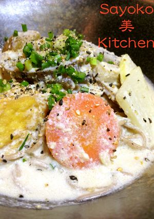 胡麻香る☆豆乳クリーミィけんちん蕎麦-レシピのメイン写真