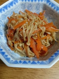 困った時の人参炒め煮今回はえのき入り-レシピのメイン写真