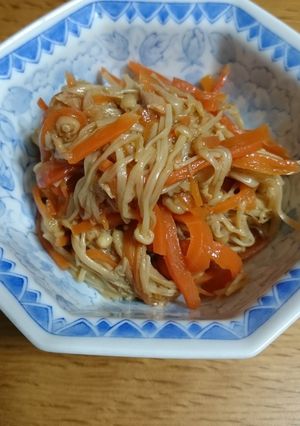 困った時の人参炒め煮今回はえのき入り-レシピのメイン写真