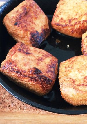 簡単！楽々！スキレットで熱々厚揚げ！-レシピのメイン写真