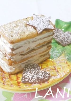 スライス生チョコのヨーグルトミルフィーユ-レシピのメイン写真