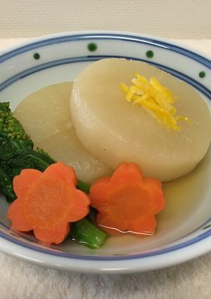 春らしく♪ 菜の花と大根の煮物 30分-レシピのメイン写真