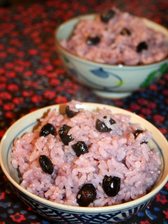 きれいな紫❤もっちり黒豆ご飯-レシピのメイン写真