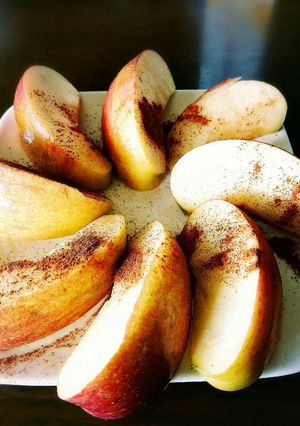朝やおやつに！ホットりんご-レシピのメイン写真