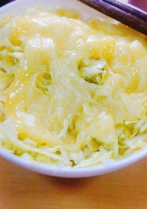 朝御飯にたまごかけのせキャベツましまし丼-レシピのメイン写真