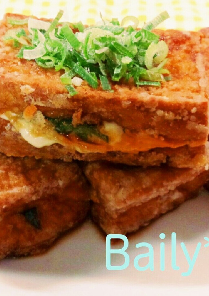 厚揚げの挟み焼き-レシピのメイン写真