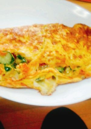 野菜たっぷり簡単オムレツ-レシピのメイン写真