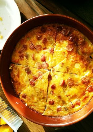 簡単　冷蔵庫の野菜でチーズキッシュ-レシピのメイン写真