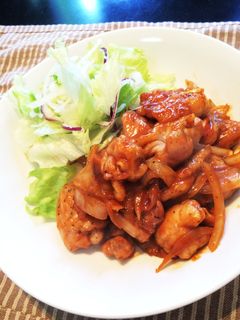 お弁当にも♪チキンの簡単ケチャップ炒め!-レシピのメイン写真