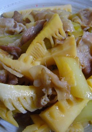 たけのこと豚バラの甘辛煮-レシピのメイン写真