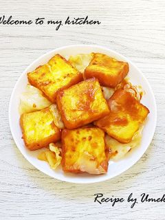 厚揚げ&春キャベツの✾カレー照り焼き炒め-レシピのメイン写真