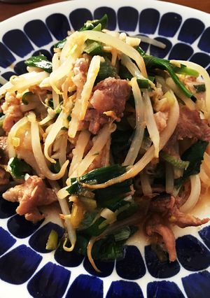 ★塩麹★豚肉にらもやしの野菜炒め-レシピのメイン写真
