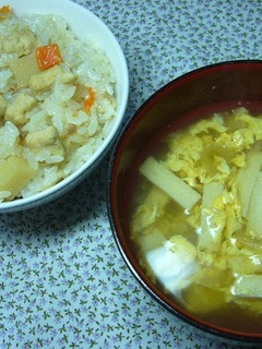 凍み豆腐inたけのこご飯-レシピのメイン写真